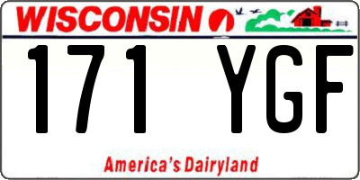 WI license plate 171YGF