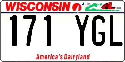 WI license plate 171YGL