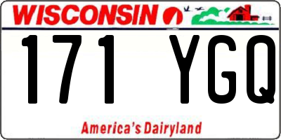 WI license plate 171YGQ