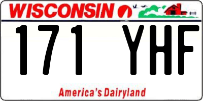 WI license plate 171YHF