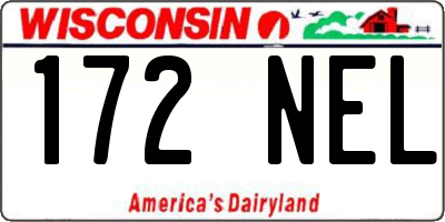 WI license plate 172NEL