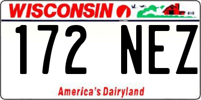 WI license plate 172NEZ