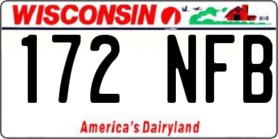 WI license plate 172NFB