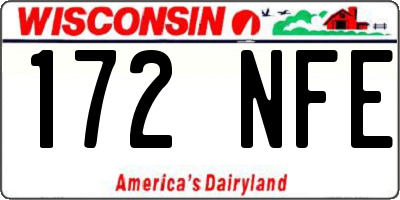 WI license plate 172NFE