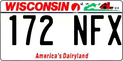 WI license plate 172NFX
