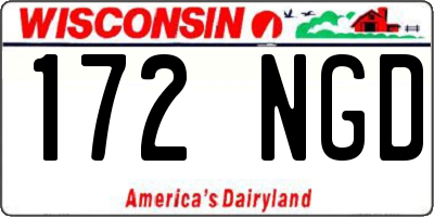 WI license plate 172NGD