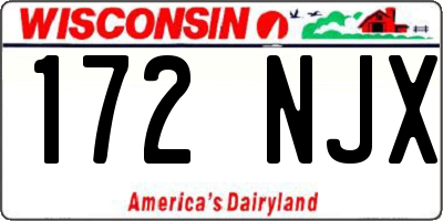 WI license plate 172NJX
