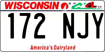 WI license plate 172NJY