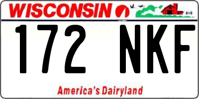WI license plate 172NKF