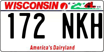 WI license plate 172NKH