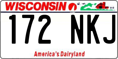 WI license plate 172NKJ