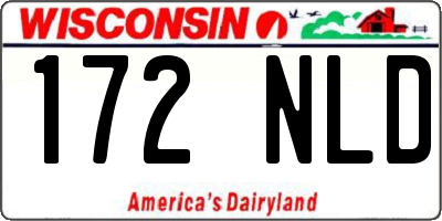 WI license plate 172NLD
