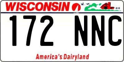 WI license plate 172NNC