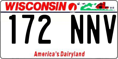 WI license plate 172NNV