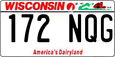 WI license plate 172NQG