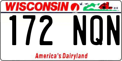 WI license plate 172NQN