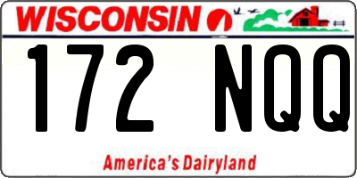 WI license plate 172NQQ
