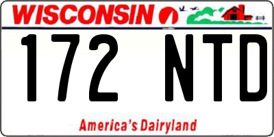 WI license plate 172NTD