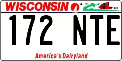 WI license plate 172NTE