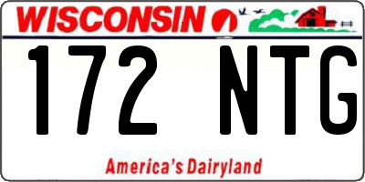 WI license plate 172NTG