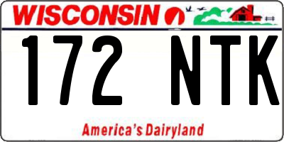 WI license plate 172NTK
