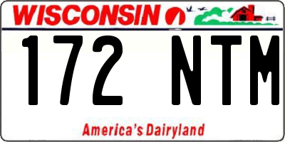 WI license plate 172NTM