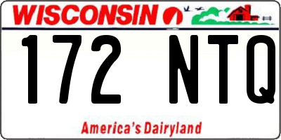 WI license plate 172NTQ