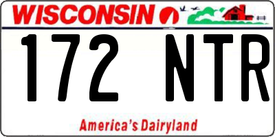 WI license plate 172NTR