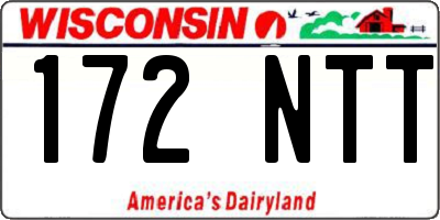 WI license plate 172NTT