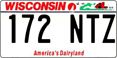 WI license plate 172NTZ