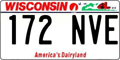 WI license plate 172NVE