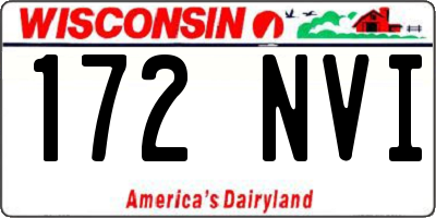 WI license plate 172NVI