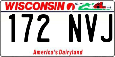 WI license plate 172NVJ