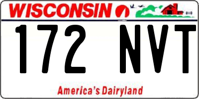 WI license plate 172NVT