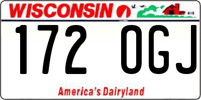 WI license plate 172OGJ