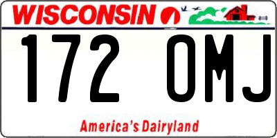WI license plate 172OMJ