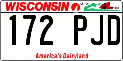 WI license plate 172PJD