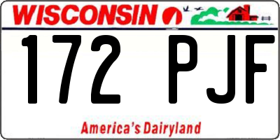 WI license plate 172PJF
