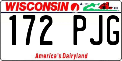 WI license plate 172PJG