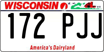 WI license plate 172PJJ