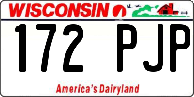 WI license plate 172PJP