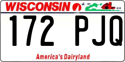 WI license plate 172PJQ