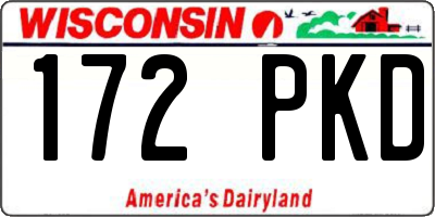 WI license plate 172PKD