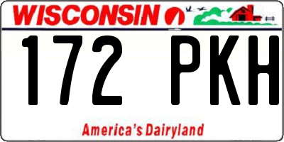 WI license plate 172PKH