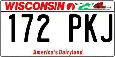 WI license plate 172PKJ