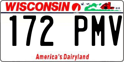 WI license plate 172PMV