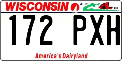 WI license plate 172PXH