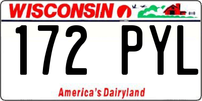 WI license plate 172PYL