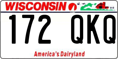 WI license plate 172QKQ