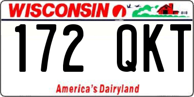 WI license plate 172QKT